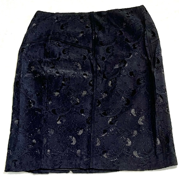New Black Dress Skirt with lace by Contemporaine , Simons black Holiday skirt. - Picture 2 of 6
